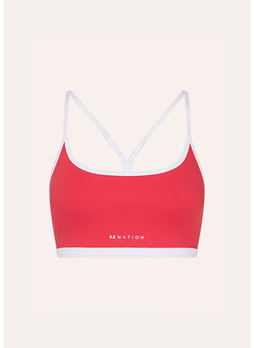 FUNDAMENTAL SPORTS BRA IN STRAWBERRY