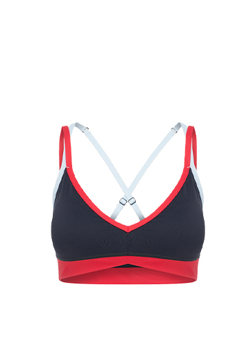 Paramount sports bra in marine blue