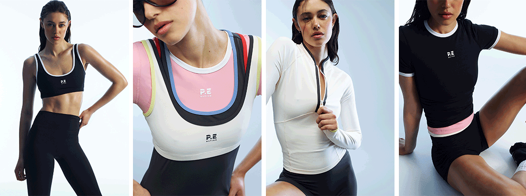 GIF of P.E Nation activewear