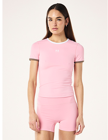 soft luxe candy pink tee