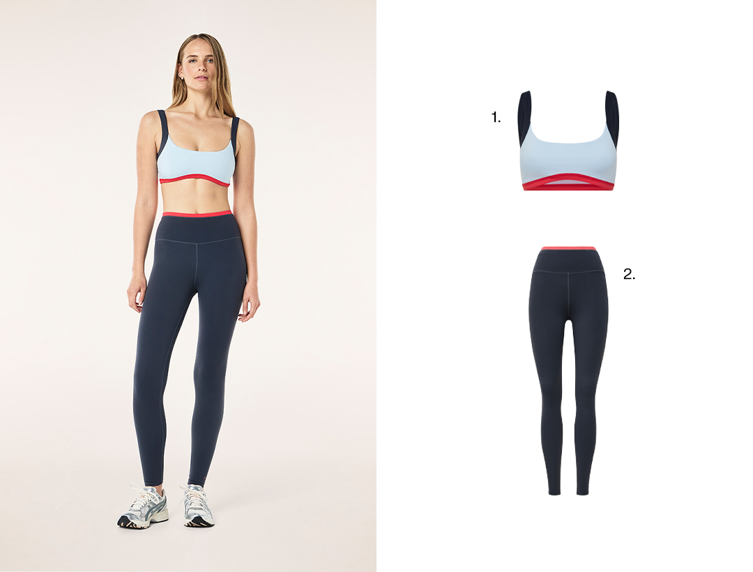 VIVID SPORTS BRA IN ICE BLUE