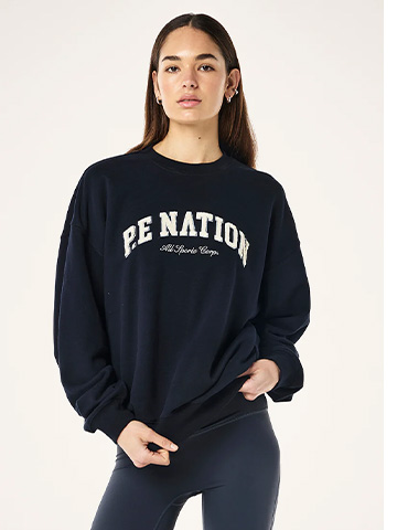 Heritage sweat in dark sapphire