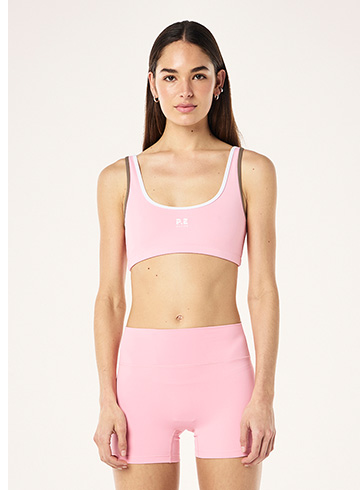 Soft luxe scoop bra in candy pink