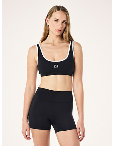 Soft luxe scoop bra in black
