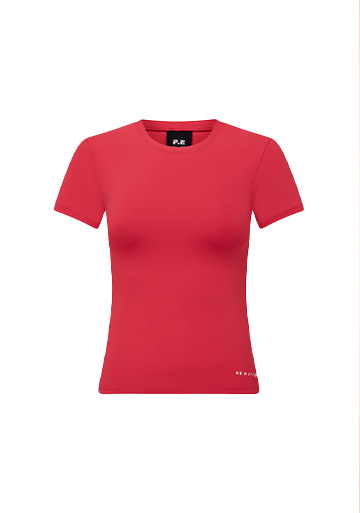 FOUNDATION SHORT SLEEVE TEE IN STRAWBERRY
