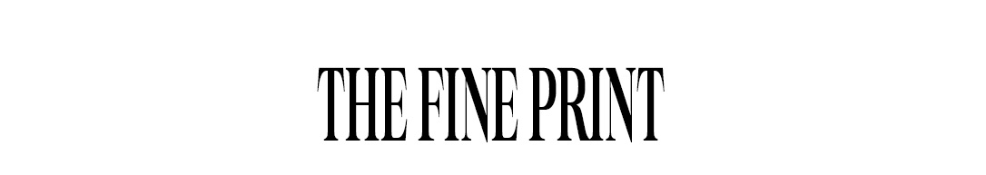 The fine print