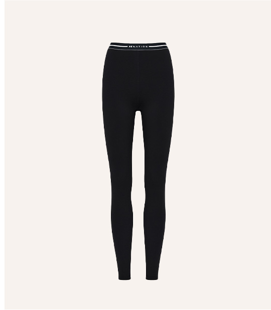 AVANT FULL LENGTH LEGGING IN BLACK & WHISPER WHITE