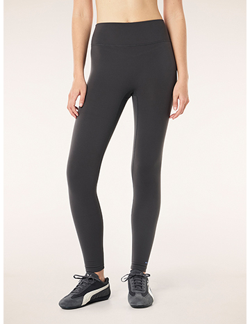 Soft luxe full length legging in gunemtal