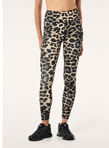 Recalibrate full length legging in leopard