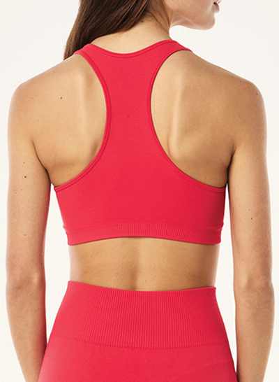 RESTORE SEAMLESS SPORTS BRA IN STRAWBERRY