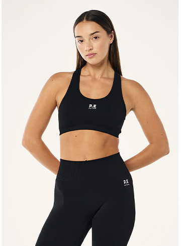 Restore seamless sports bra in black