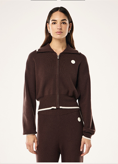 VERGE KNIT JACKET IN ESPRESSO