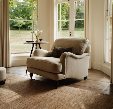 kensignton chair side angle view