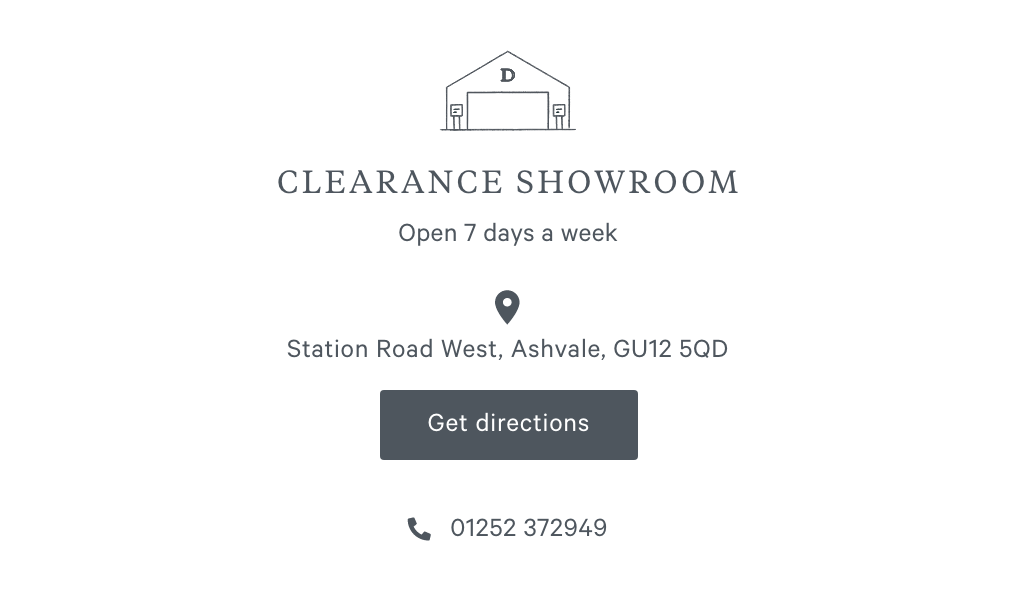 Clearance showroom
