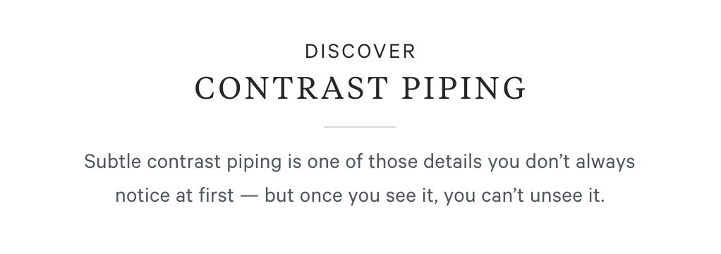 Discover contrast piping