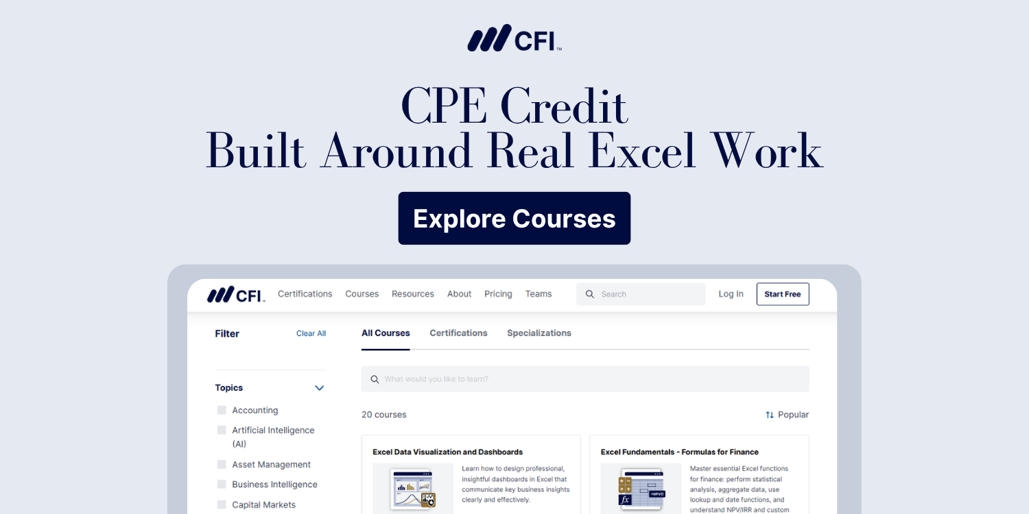 CPE Credit Built Around Real Excel Work