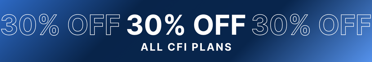30% Off All CFI plans