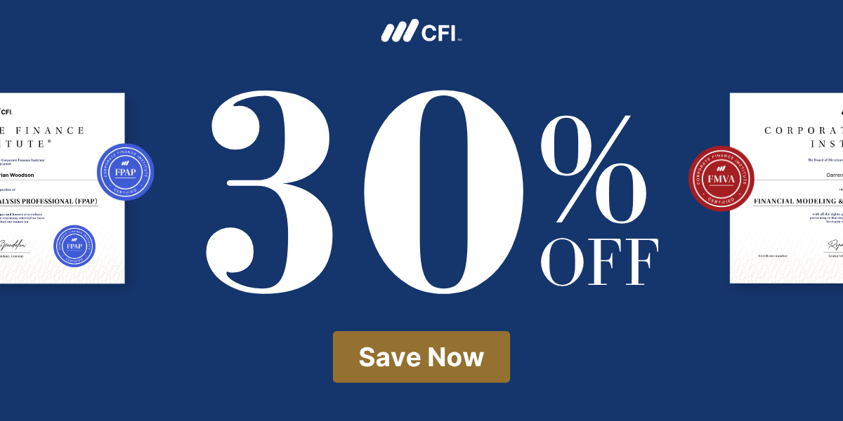 30% off. Save now.