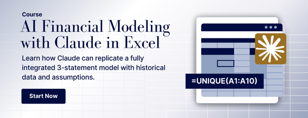 AI Financial Modeling with Claude in Excel
