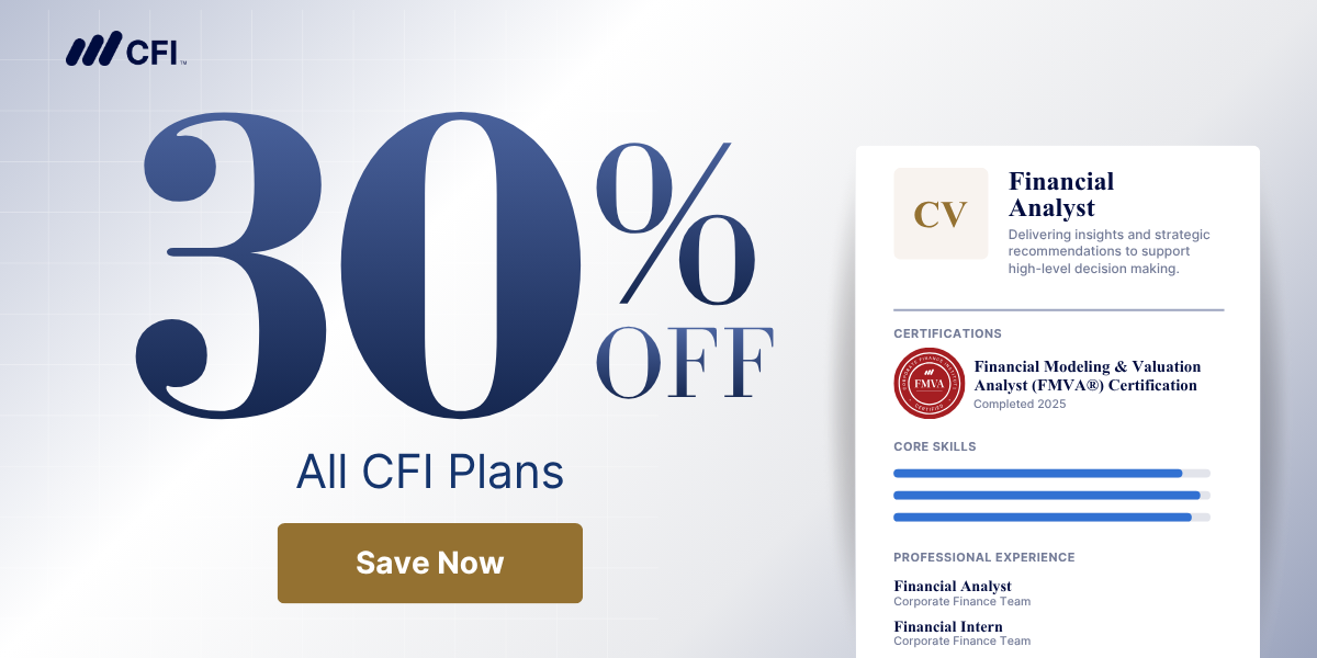 30% off all CFI plans