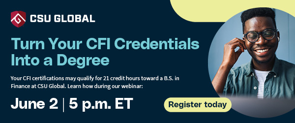 Turn your CFI credentials into a degree. Learn how during our webinar. Register today.
