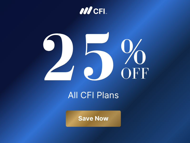 25% Off All CFI Plans