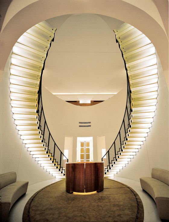 Andrée Putman staircase at the Gildo Pastor Center, Monaco