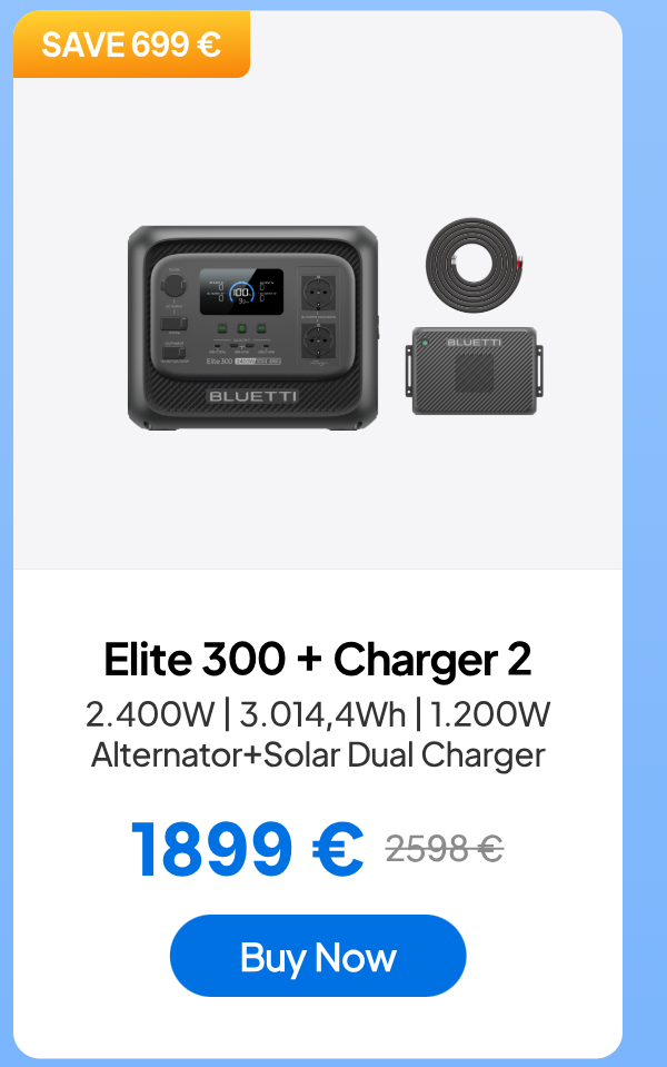 BLUETTI Elite 300+Charger 2