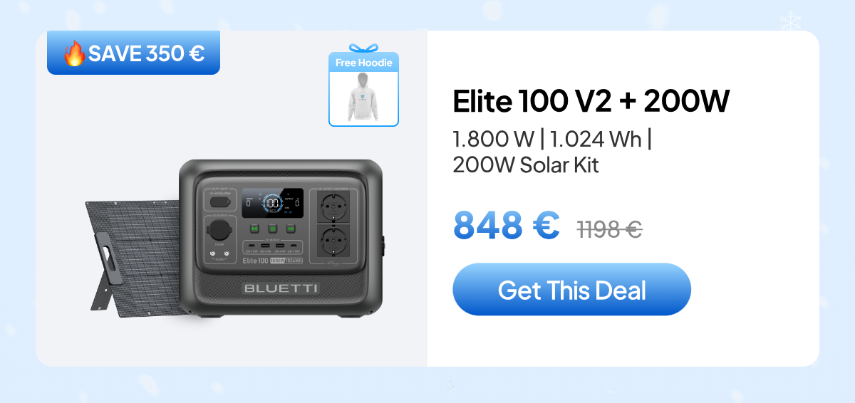 BLUETTI EU Elite 100 V2+200W