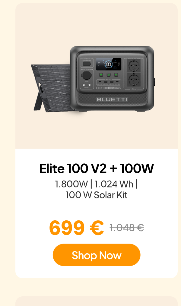 BLUETTI Elite 100 V2+100W