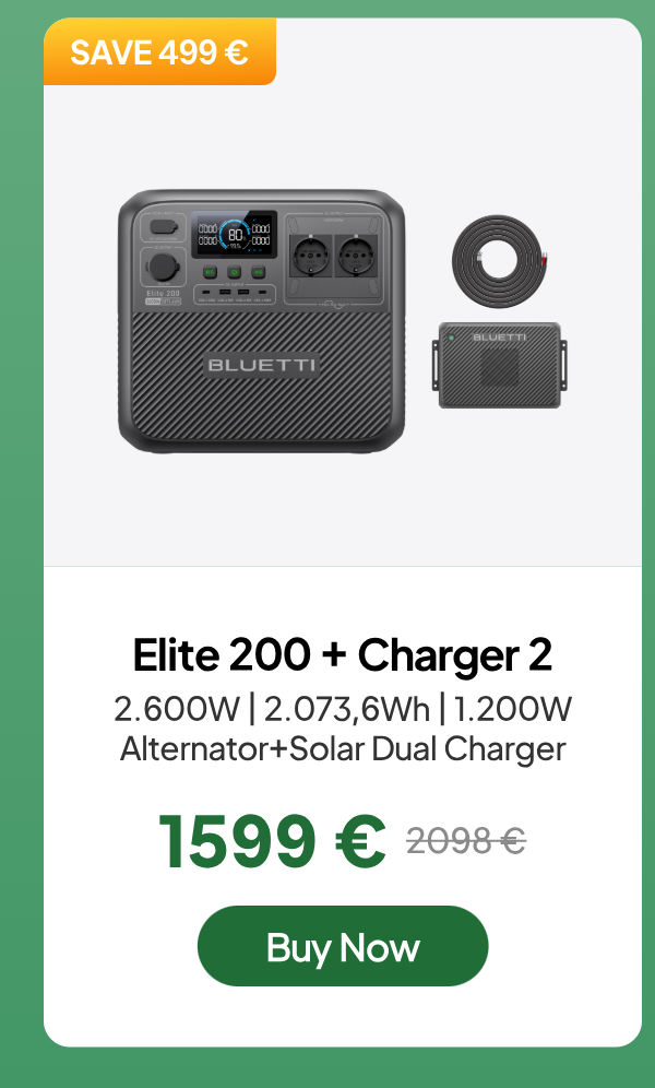 BLUETTI Elite 200 V2+Charger 2