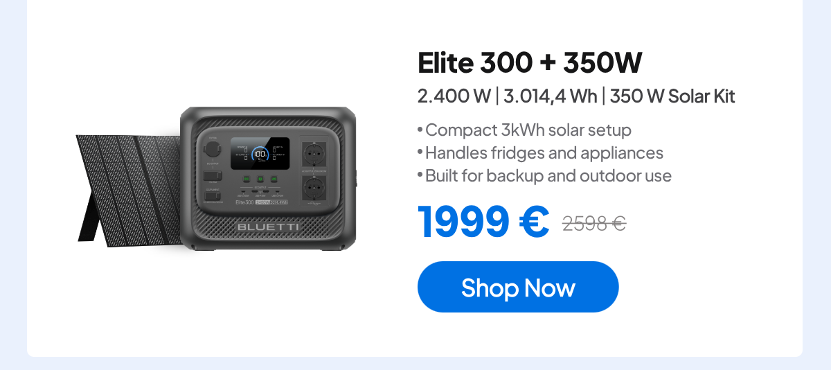 BLUETTI EU Elite 300+350W
