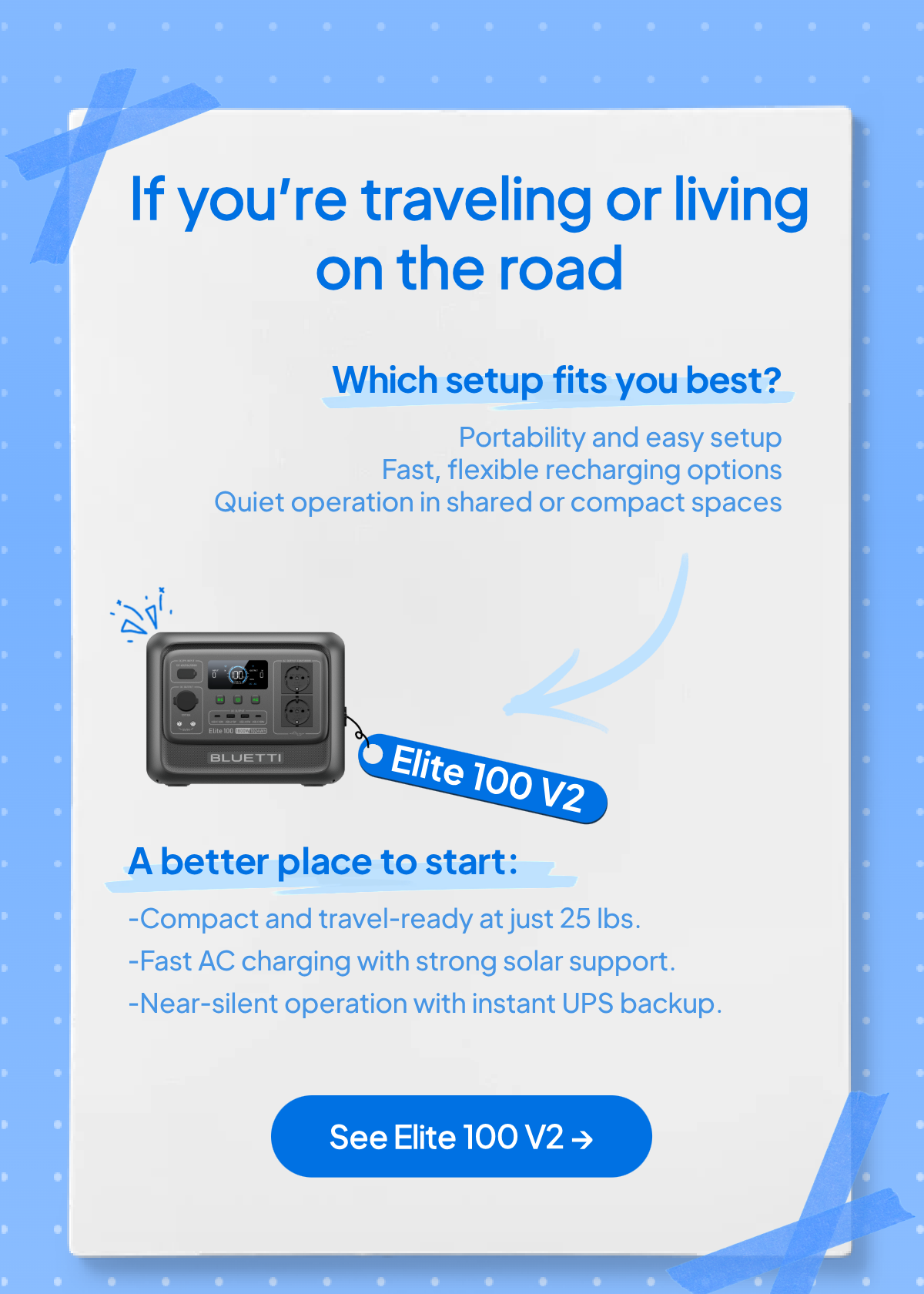 BLUETTI EU Elite 100 V2