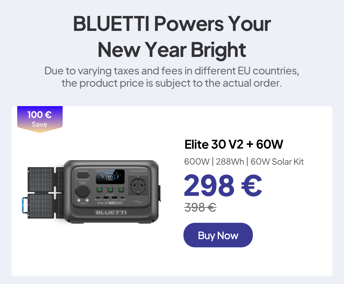 BLUETTI EU Elite 30 V2+60W