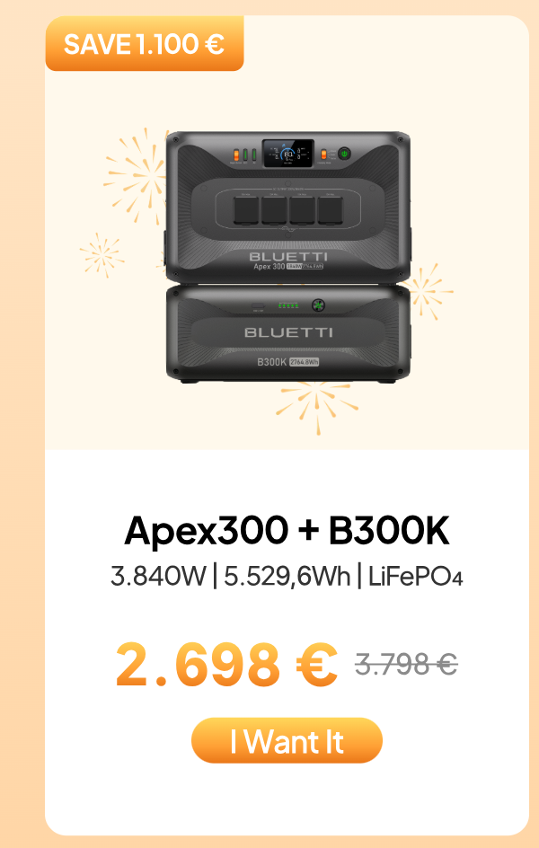 BLUETTI Apex 300+B300K