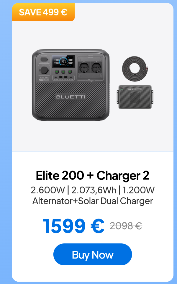 BLUETTI Elite 200 V2+Charger 2
