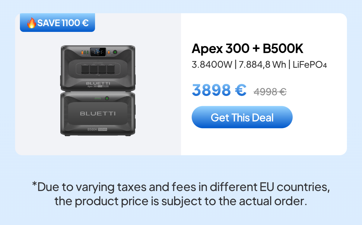 BLUETTI EU Apex 300+B500K