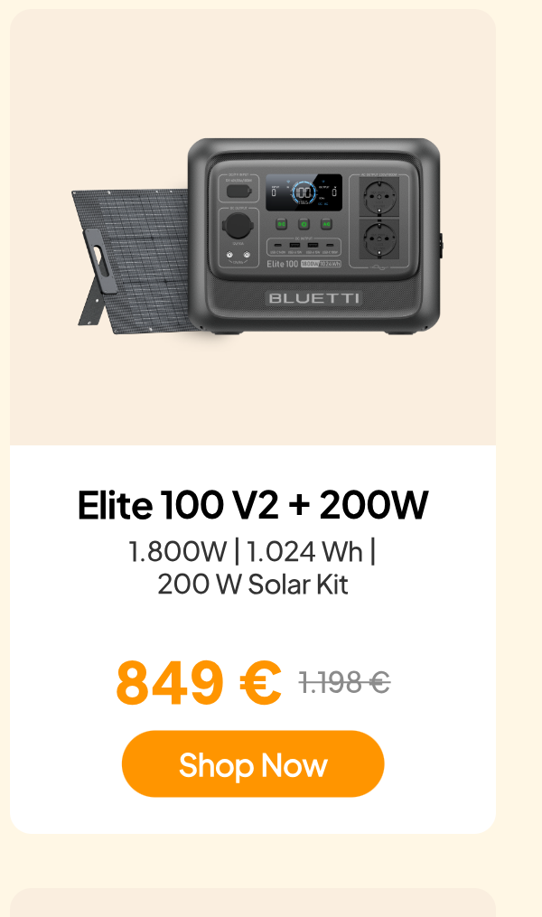 BlUETTI Elite 100 V2 + 200W