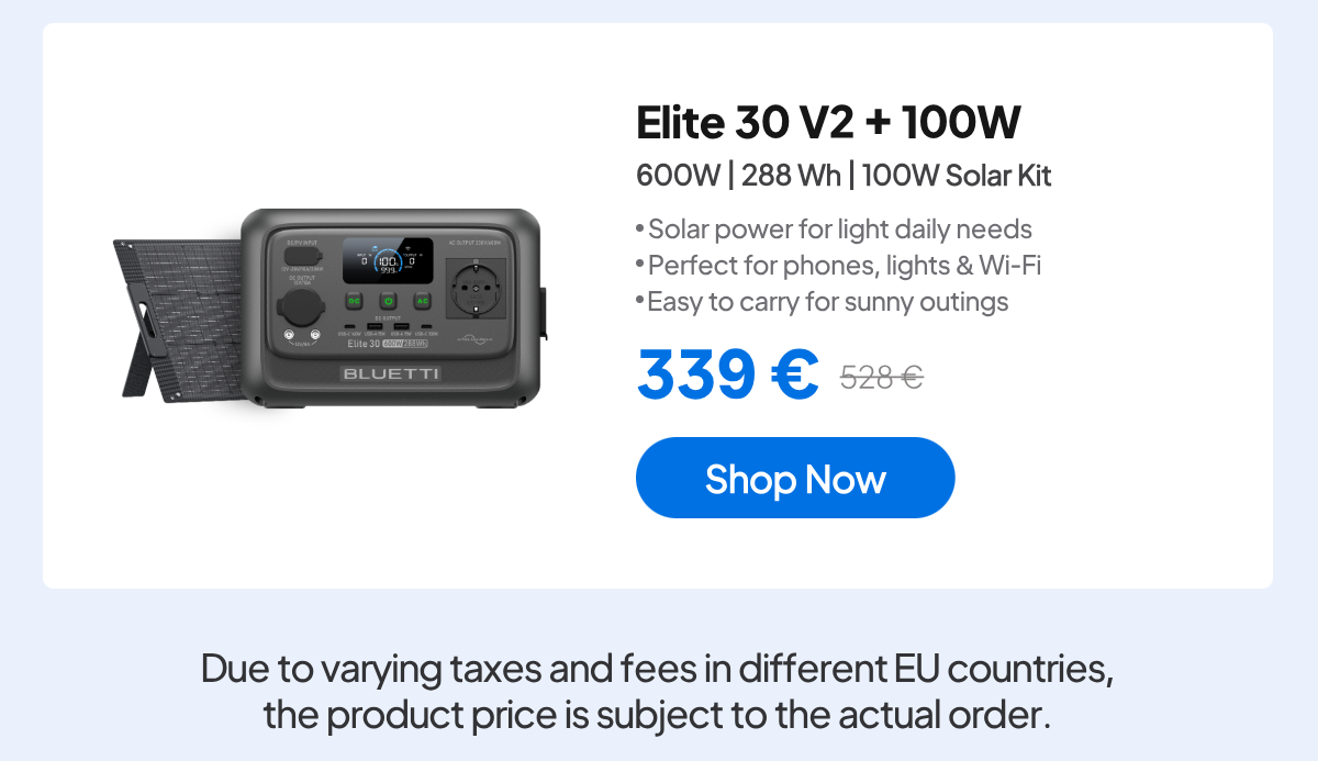BLUETTI Elite 30 V2+100W