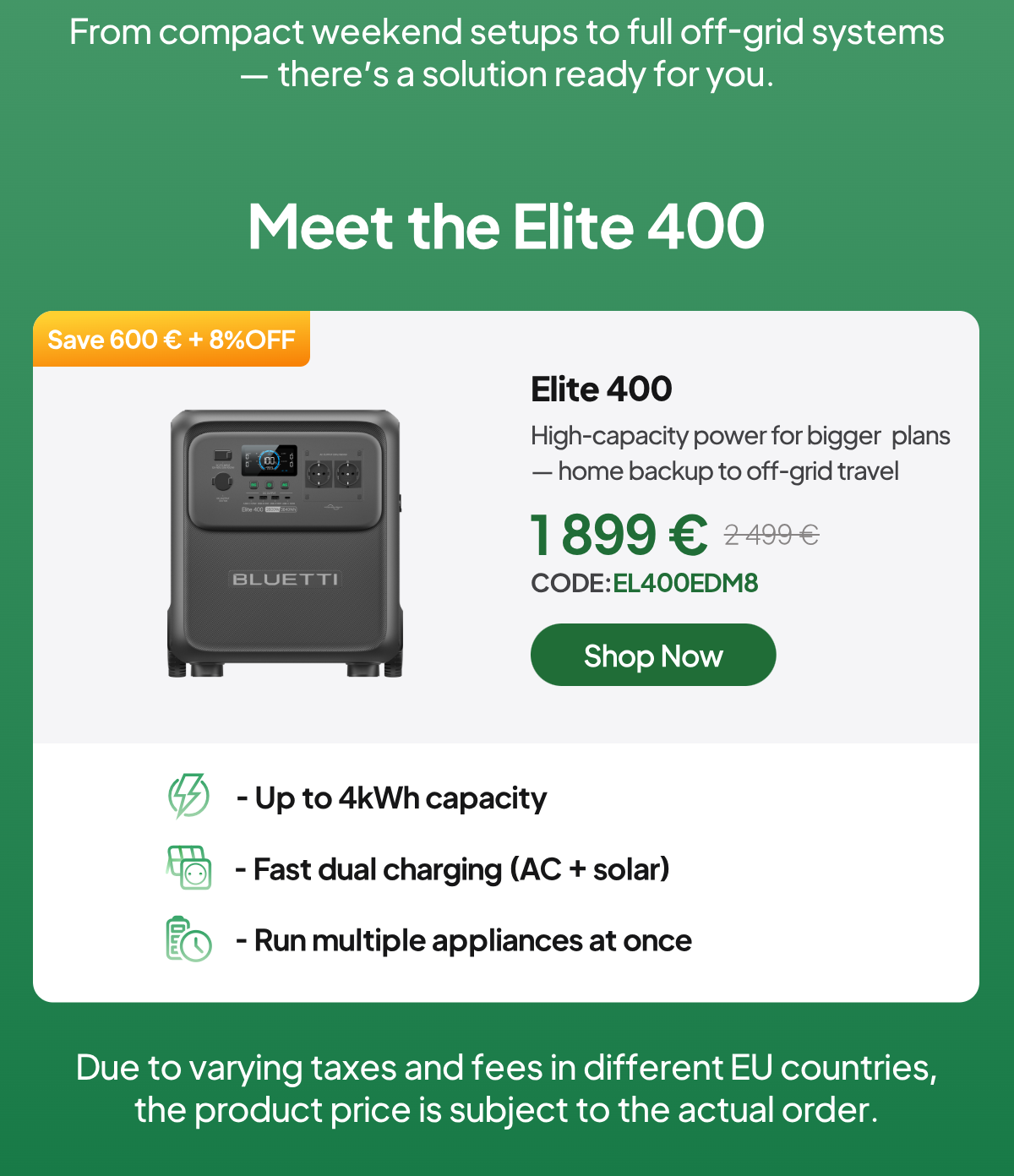 BLUETTI Elite 400