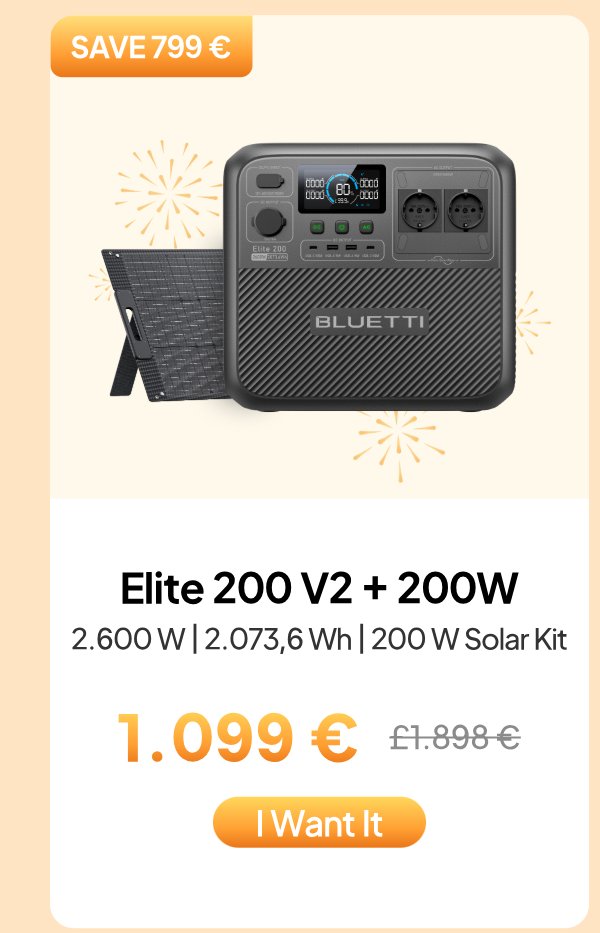 BLUETTI Elite 200 V2+200W