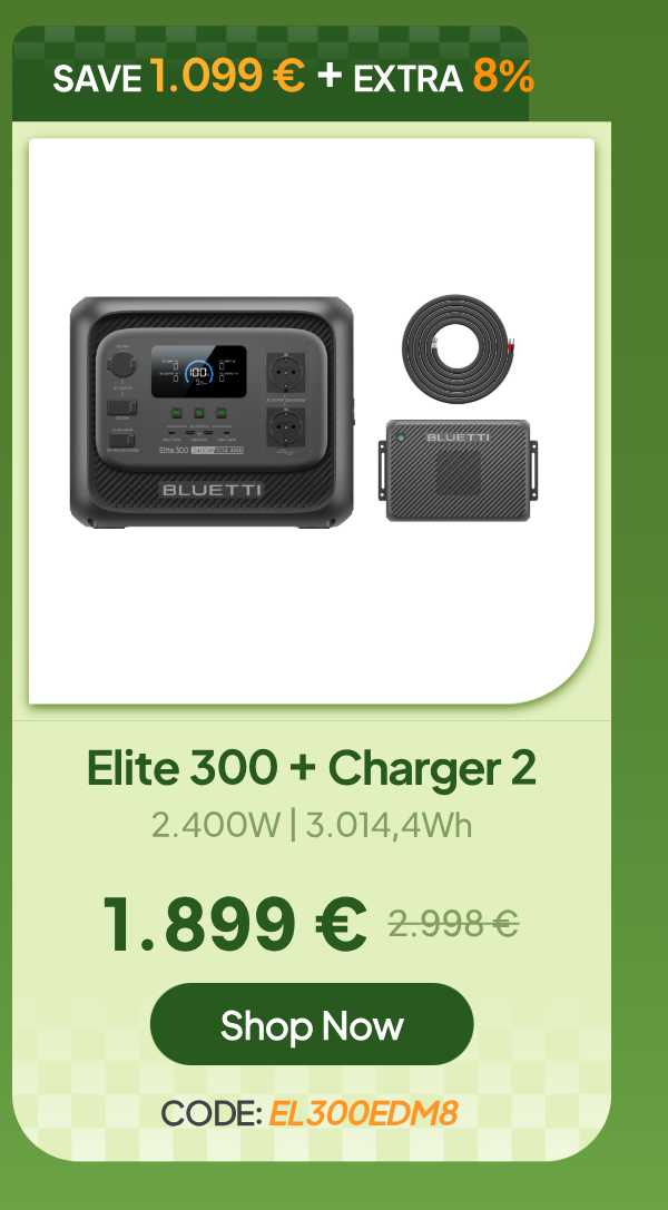 BlUETTI Elite 300+Charger 2