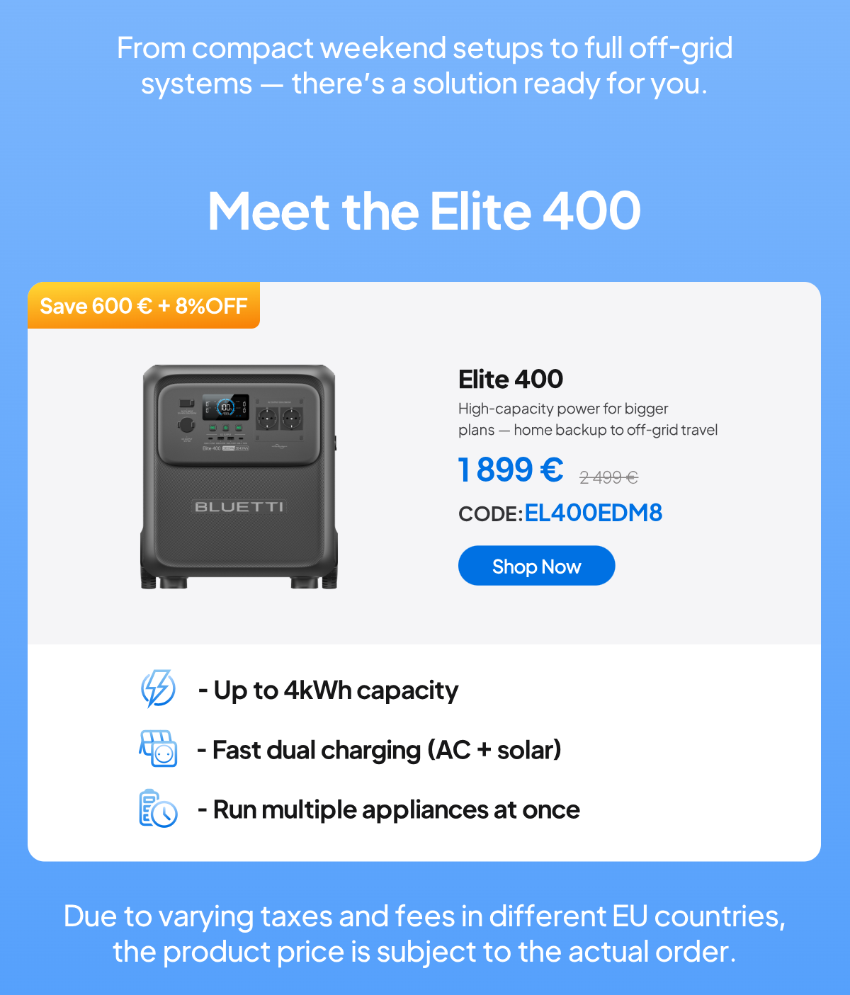 BLUETTI Elite 400