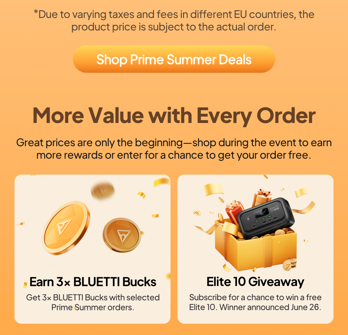 BLUETTI Prime Summer Power Sale