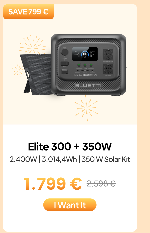 BlUETTI Elite 300+350W
