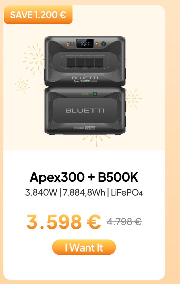 BLUETTI Apex 300+B500K