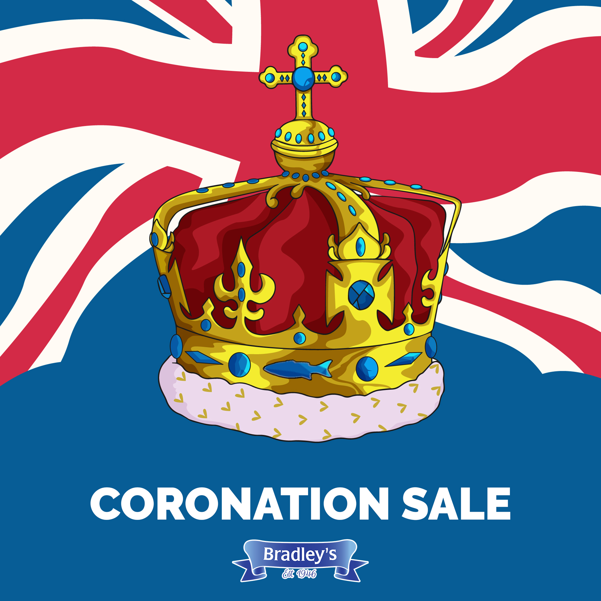 Celebrate the Coronation with up to £20 off your next order Bradley’s