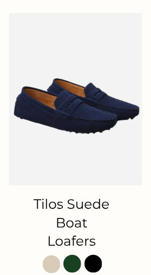 SHOP TILOS SUEDE BOAT LOAFERS