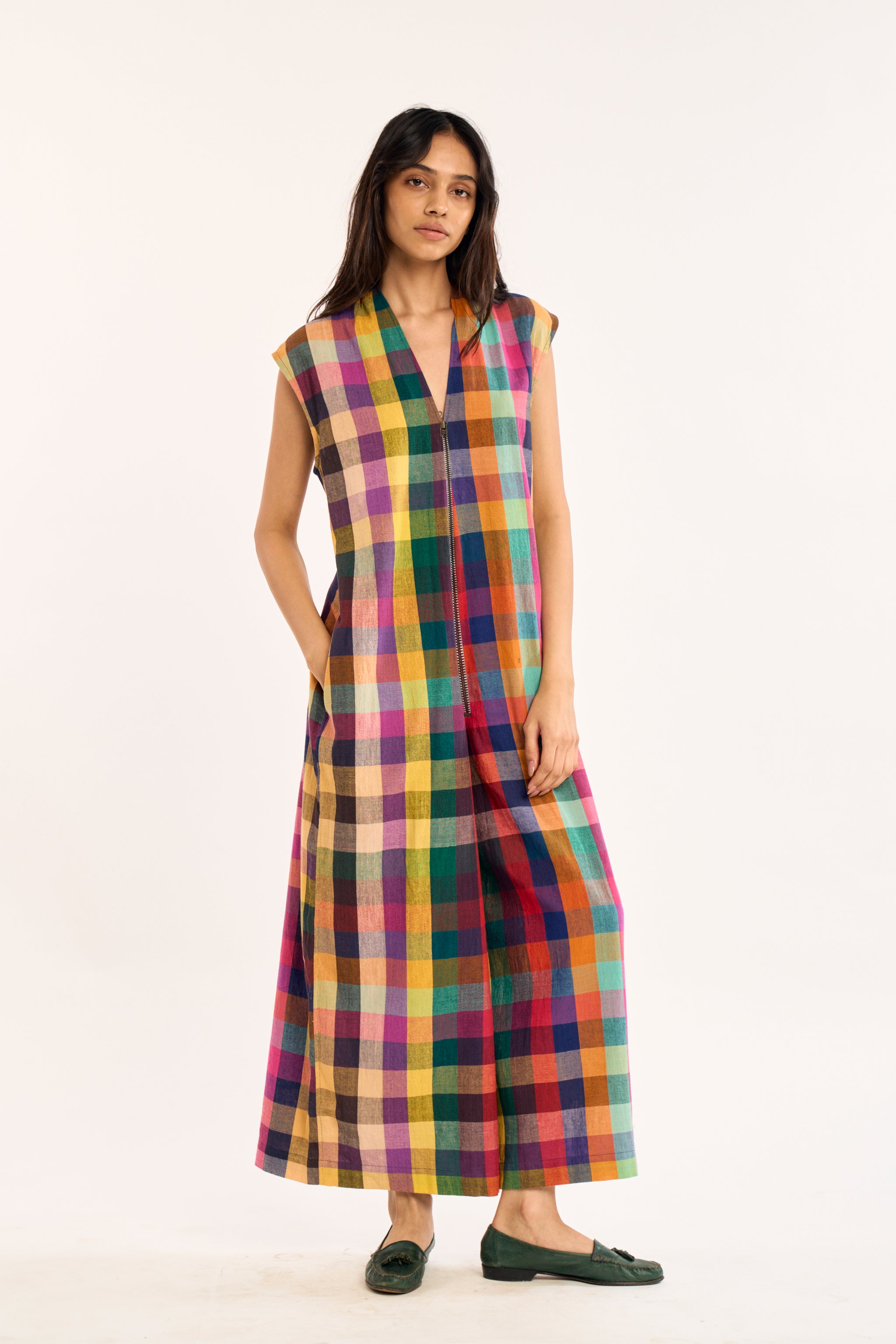 NINA JUMPSUIT | CARAVAN CHEX