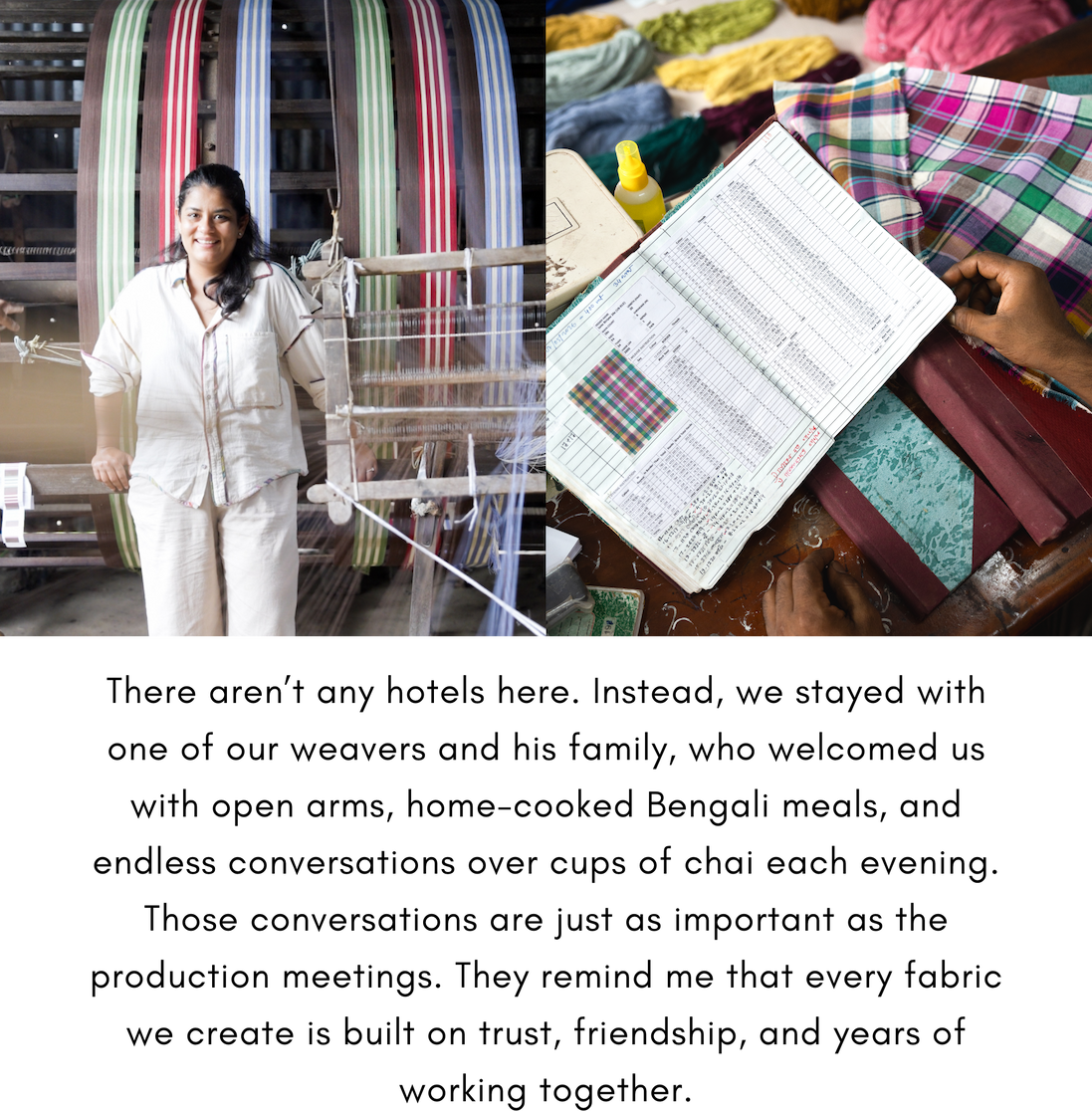 Rujuta is wearing artist shirt in ivory multi